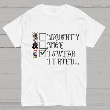 I Swear I Tried Christmas Geek T-Shirt