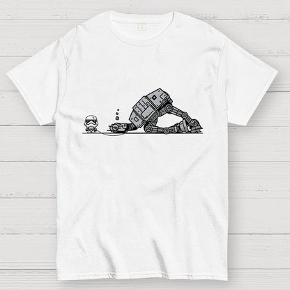 Empire Robot Dog-Planet Battles Geek T-Shirt
