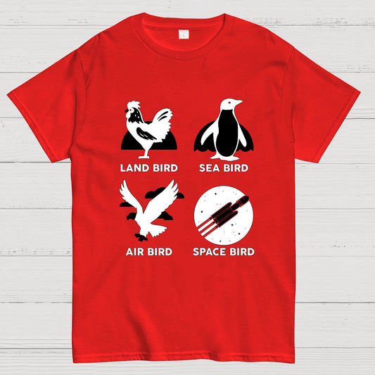 Bird Types Funny Geeky T-Shirt