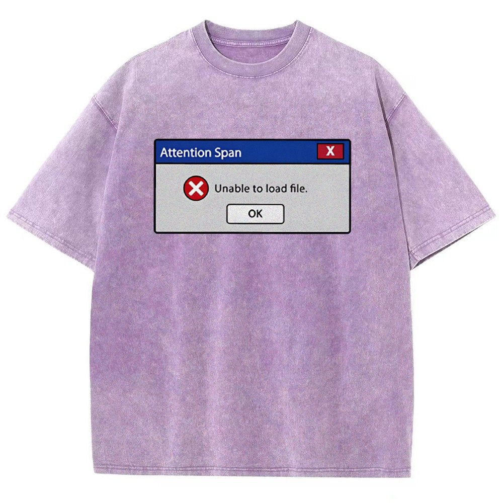 Attention Span Not Loading Vintage Distressed T-shirt
