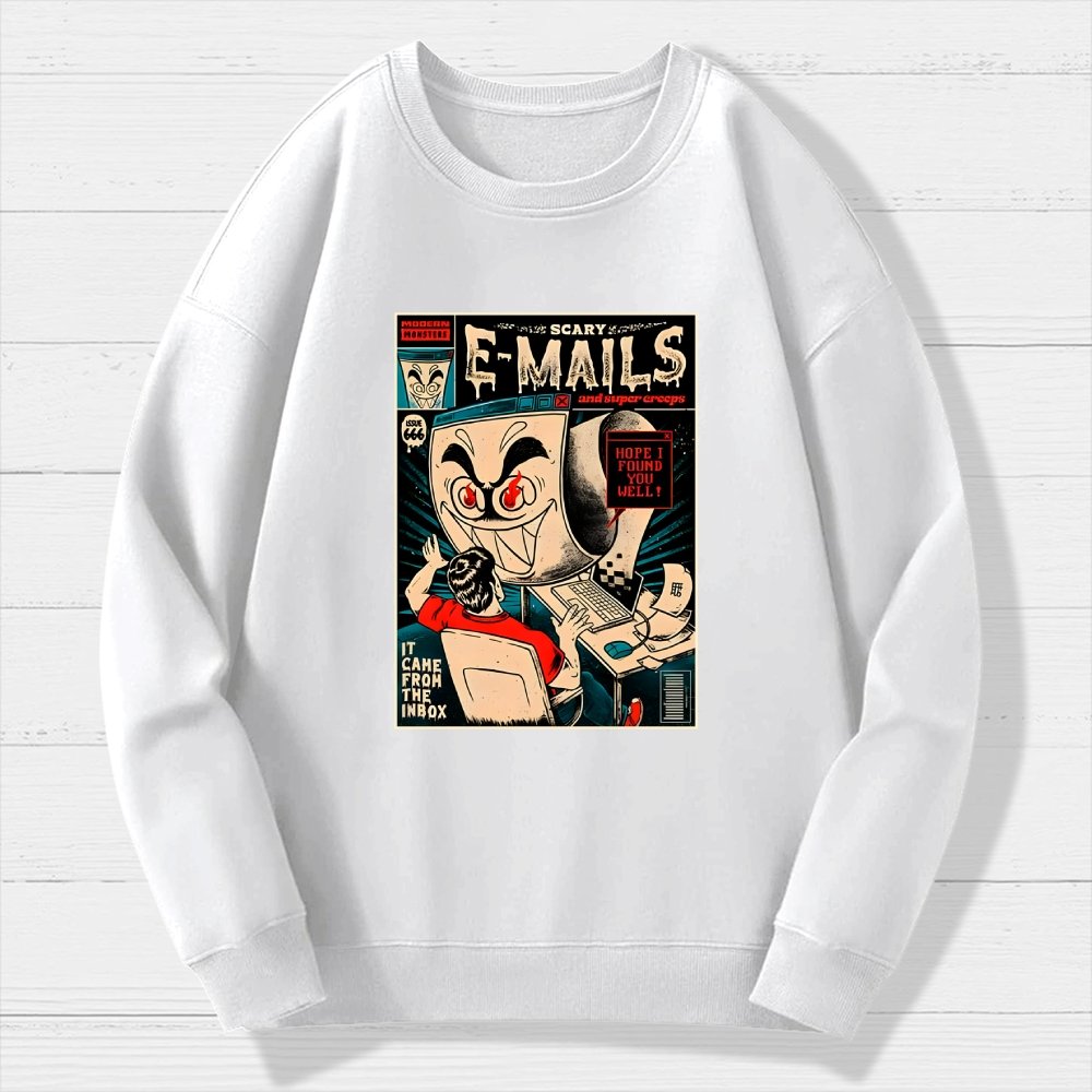 Scary E-mails Geek Cotton Sweatshirt