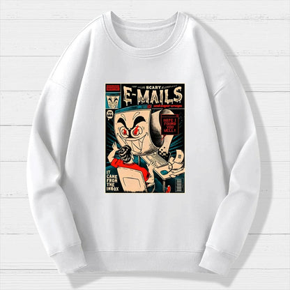 Scary E-mails Geek Cotton Sweatshirt