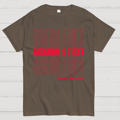 Taxation Is Theft Geek T-Shirt