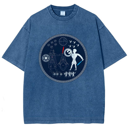 Greek Wars Vintage Distressed T-shirt