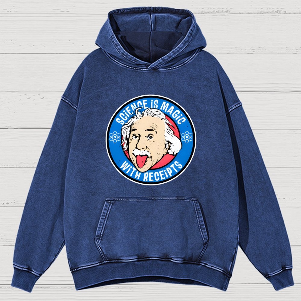 Science Is Magic Vintage Distressed Hoodie