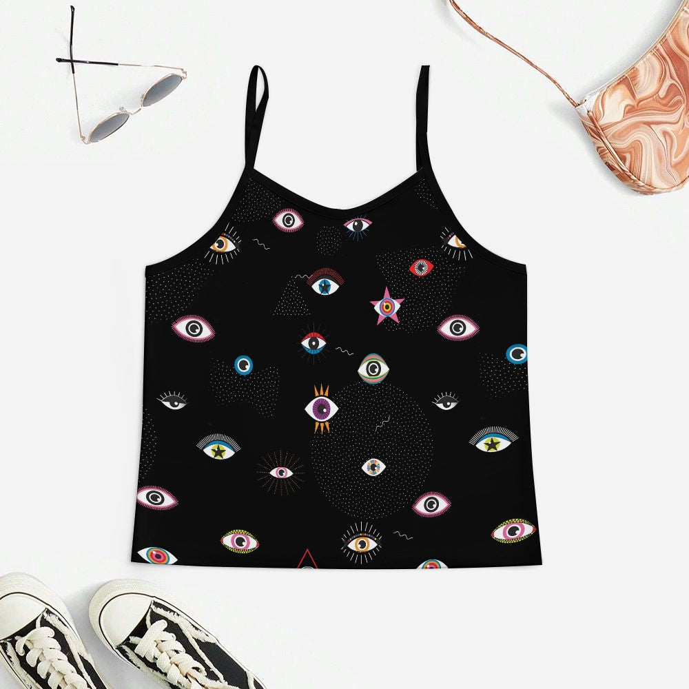 Different Eyes Women's Geek Suspender Cami Set