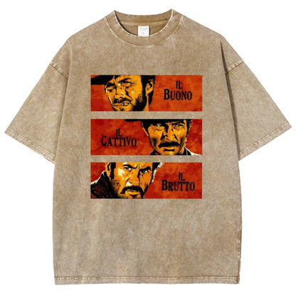 Il Buono  Il Brutto  Il Cattivo Vintage Distressed T-shirt