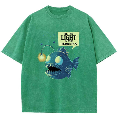 Funny Anglerfish Vintage Distressed T-shirt