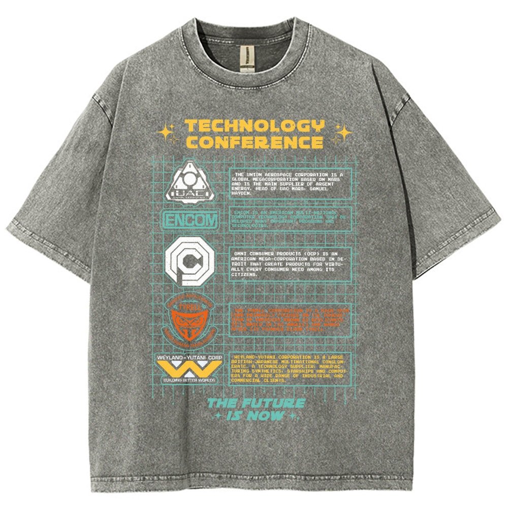 Technology Conference Vintage Distressed T-shirt