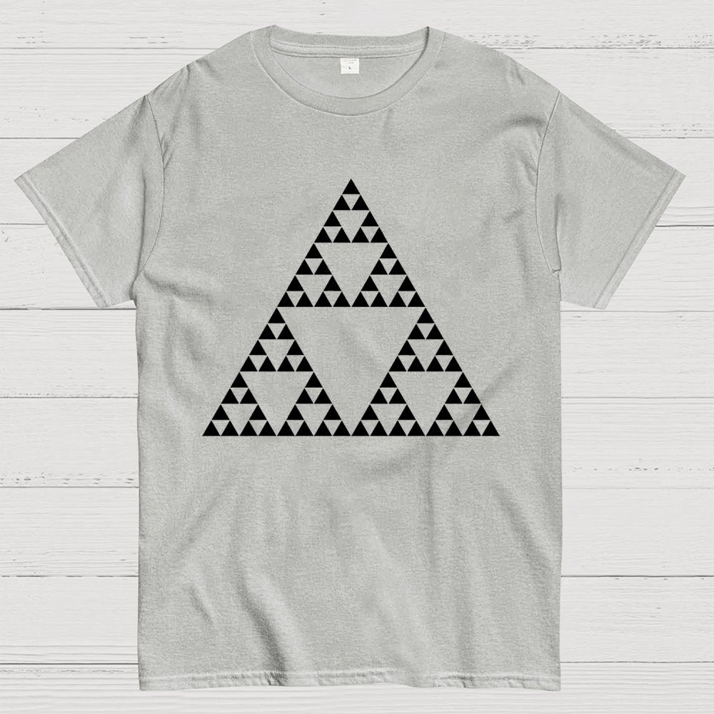 Sierpinski Triangle Fractal Unisex Geek T-Shirt