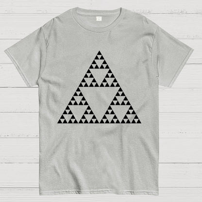 Sierpinski Triangle Fractal Unisex Geek T-Shirt