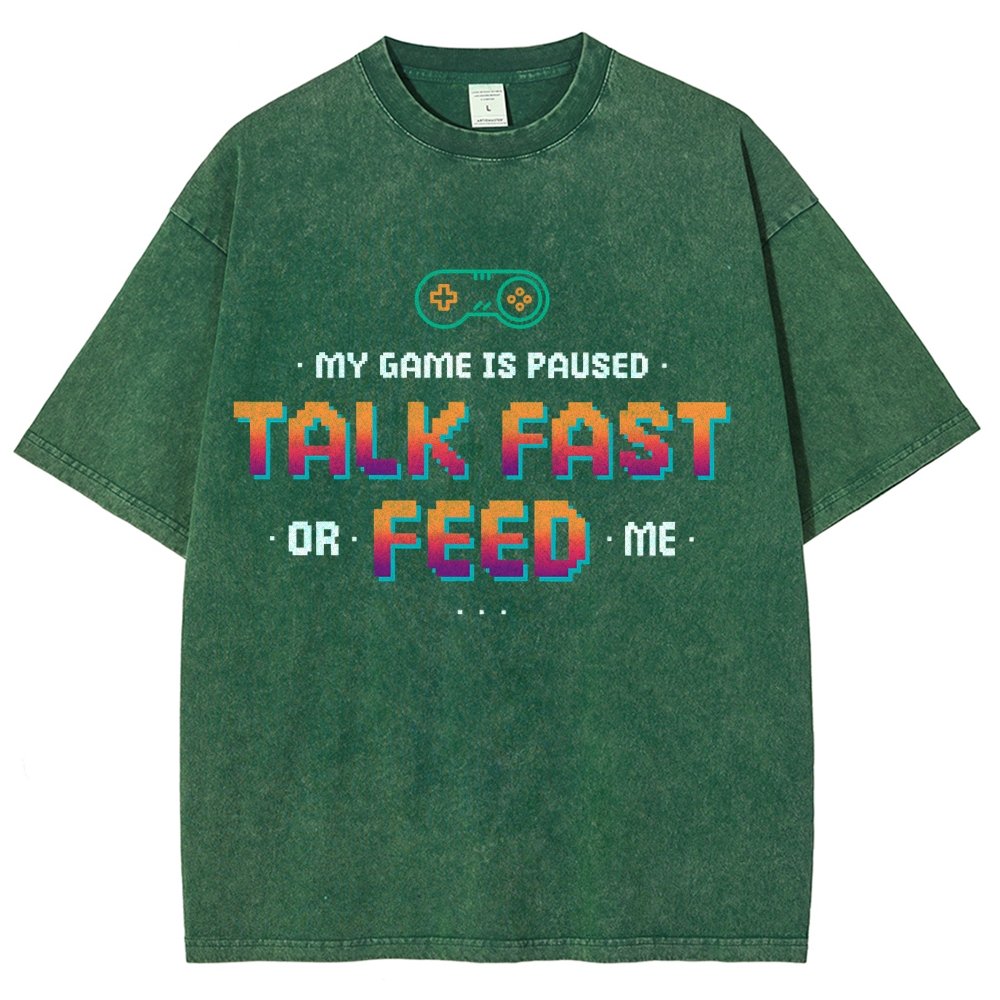 Feed the Gamer Vintage Distressed T-shirt