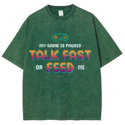 Feed the Gamer Vintage Distressed T-shirt