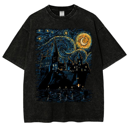 Starry School Vintage Distressed T-shirt