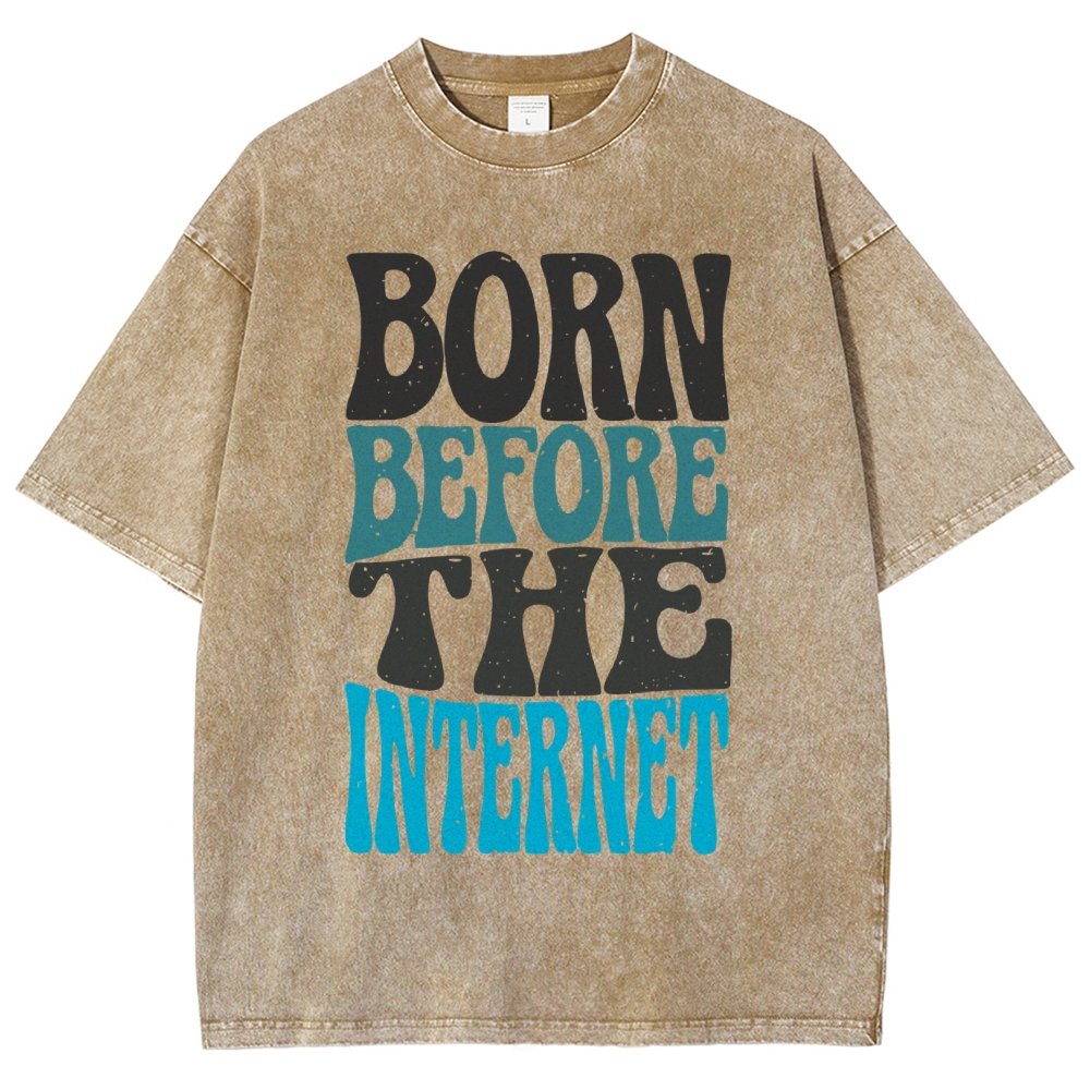 Born Before the Internet Vintage Distressed T-shirt