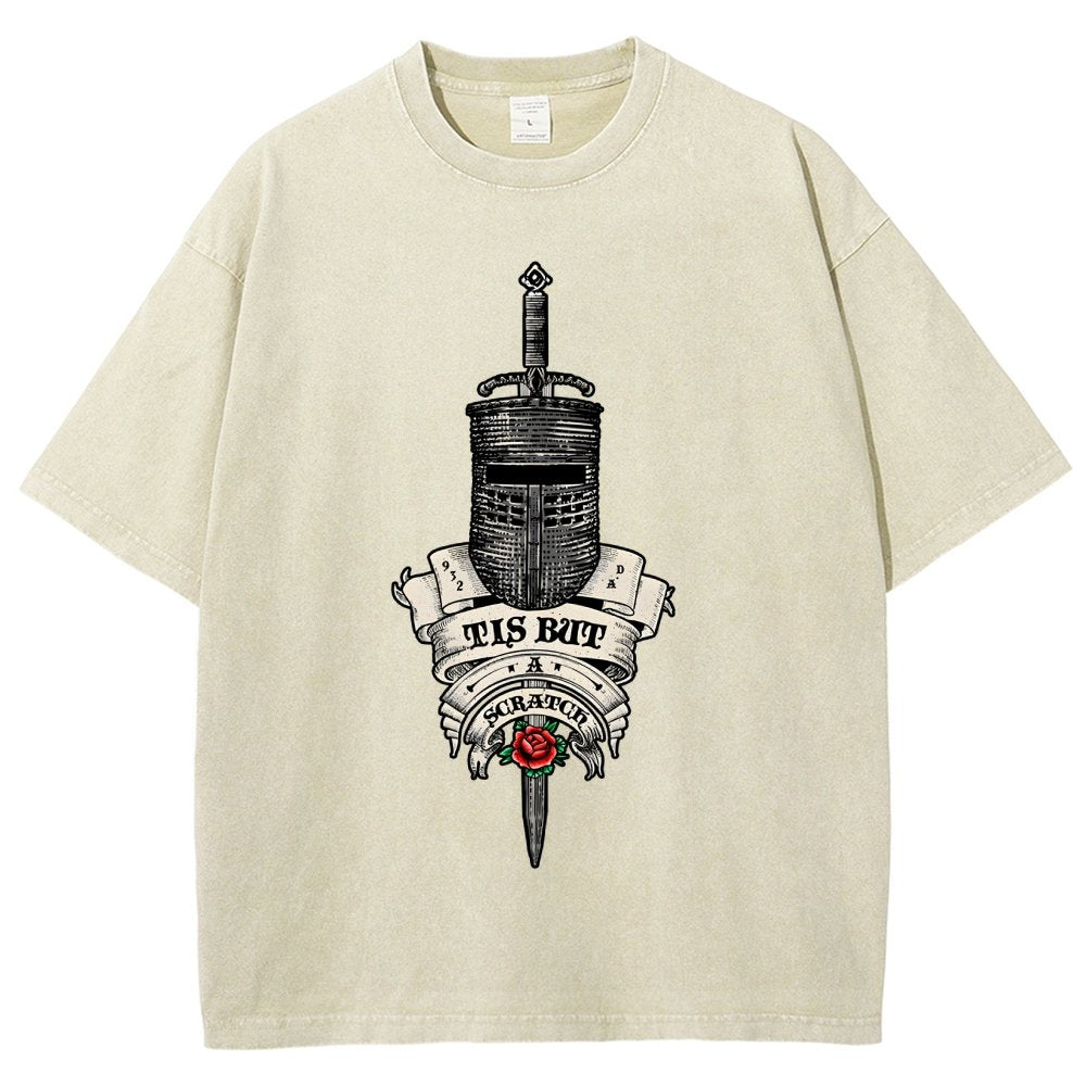 It is but a scratch. Vintage Distressed T-shirt