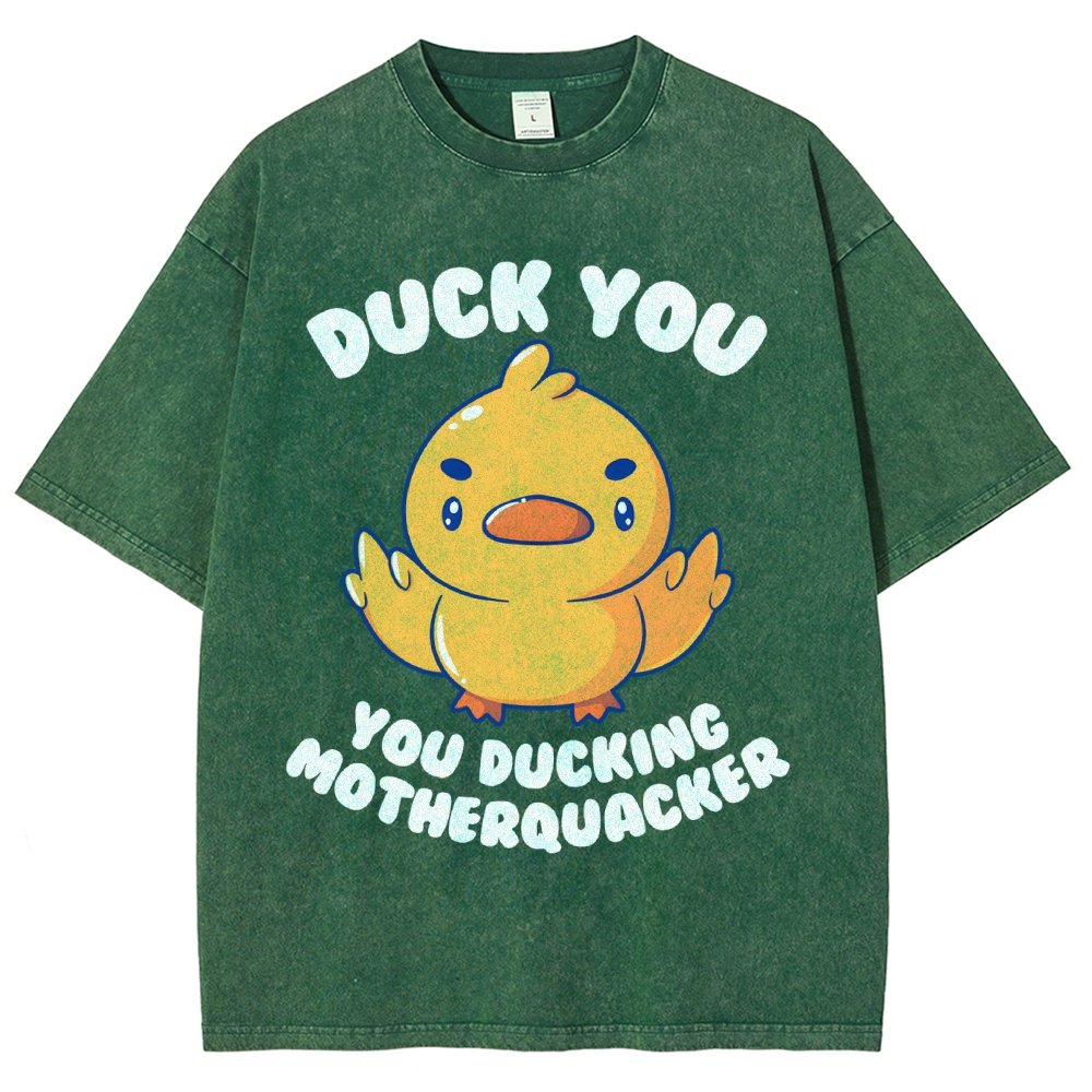 Ducking Motherquacker Vintage Distressed T-shirt