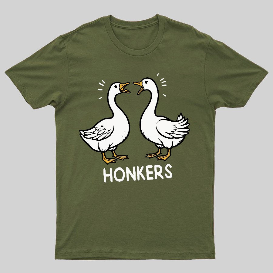 Honkers Funny Goose Geeky T-Shirt