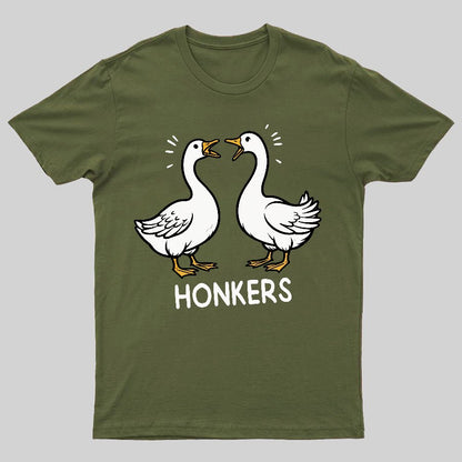 Honkers Funny Goose Geeky T-Shirt