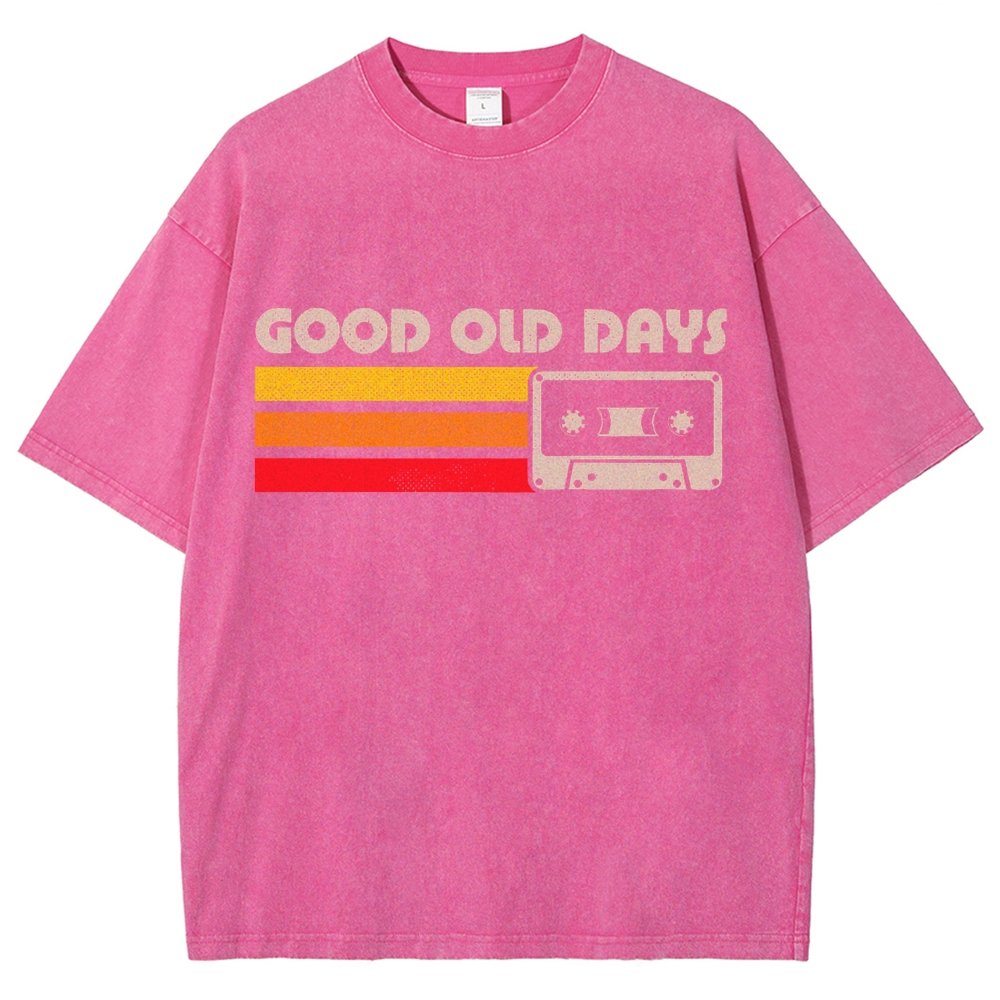 Old Days Vintage Mixtape Vintage Distressed T-shirt