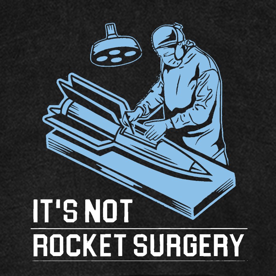 Rocket Surgery Vintage Distressed Hoodie