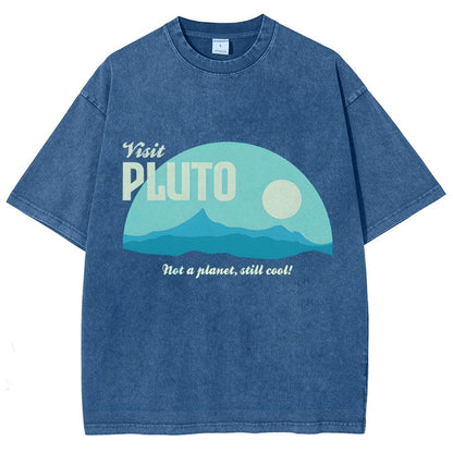 Visit Pluto Vintage Distressed T-shirt