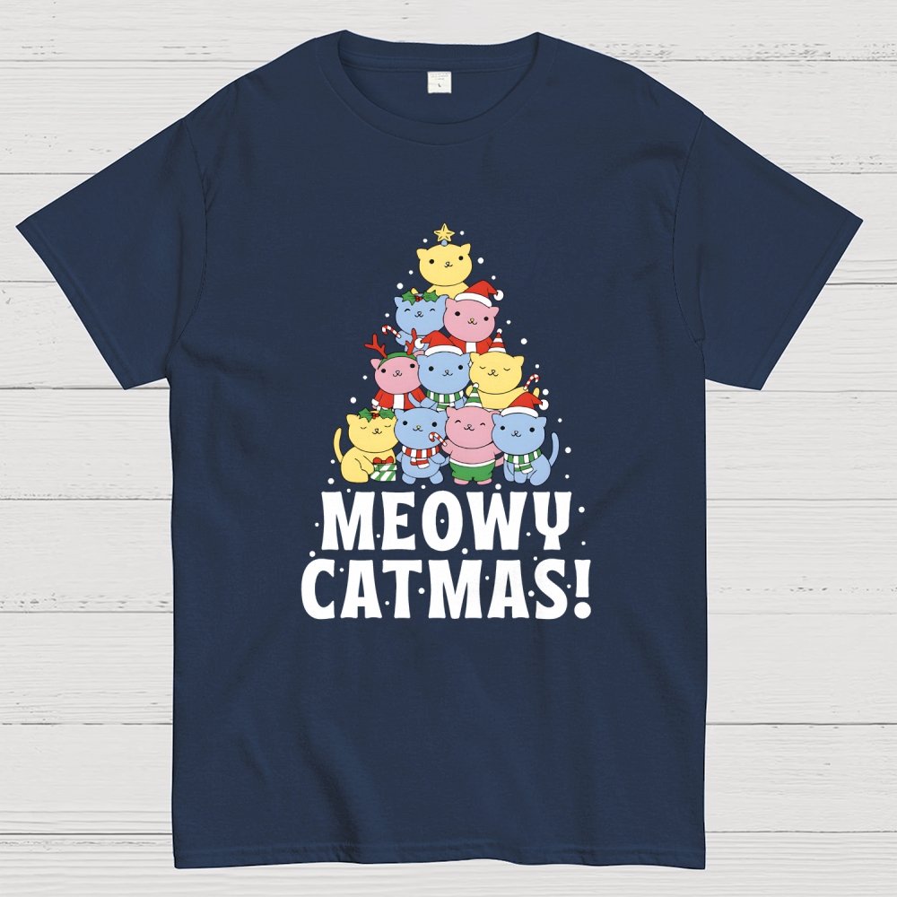 Meowy Catmas! Geek T-Shirt