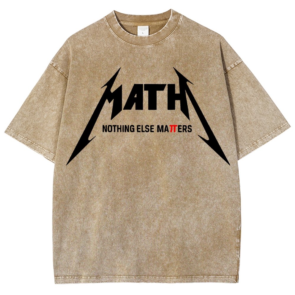 Math Nothing Else Matters Vintage Distressed T-shirt
