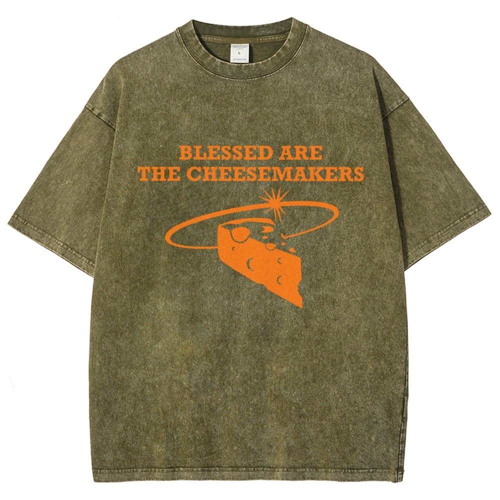 Blessed Are The Cheesemakers Vintage Distressed T-shirt