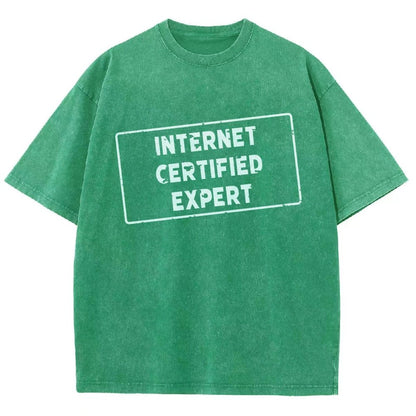 Internet Certified Expert Vintage Distressed T-shirt