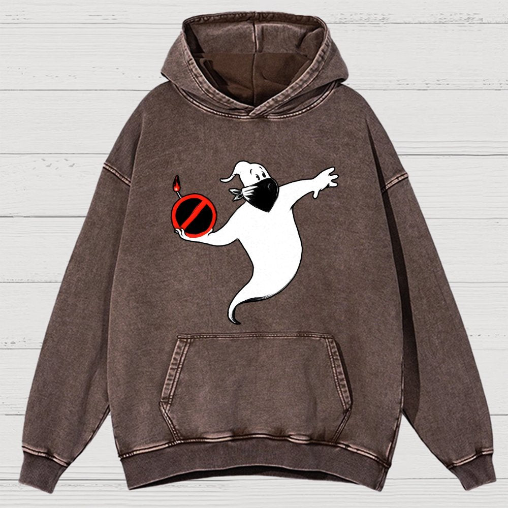 Spooksy Vintage Distressed Hoodie