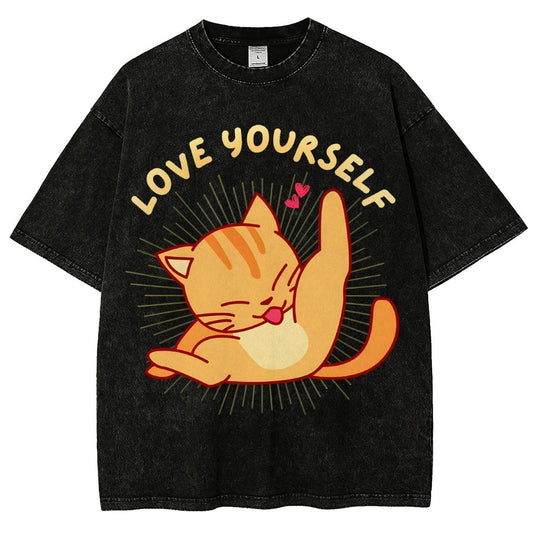 Love YourSelf Vintage Distressed T-shirt