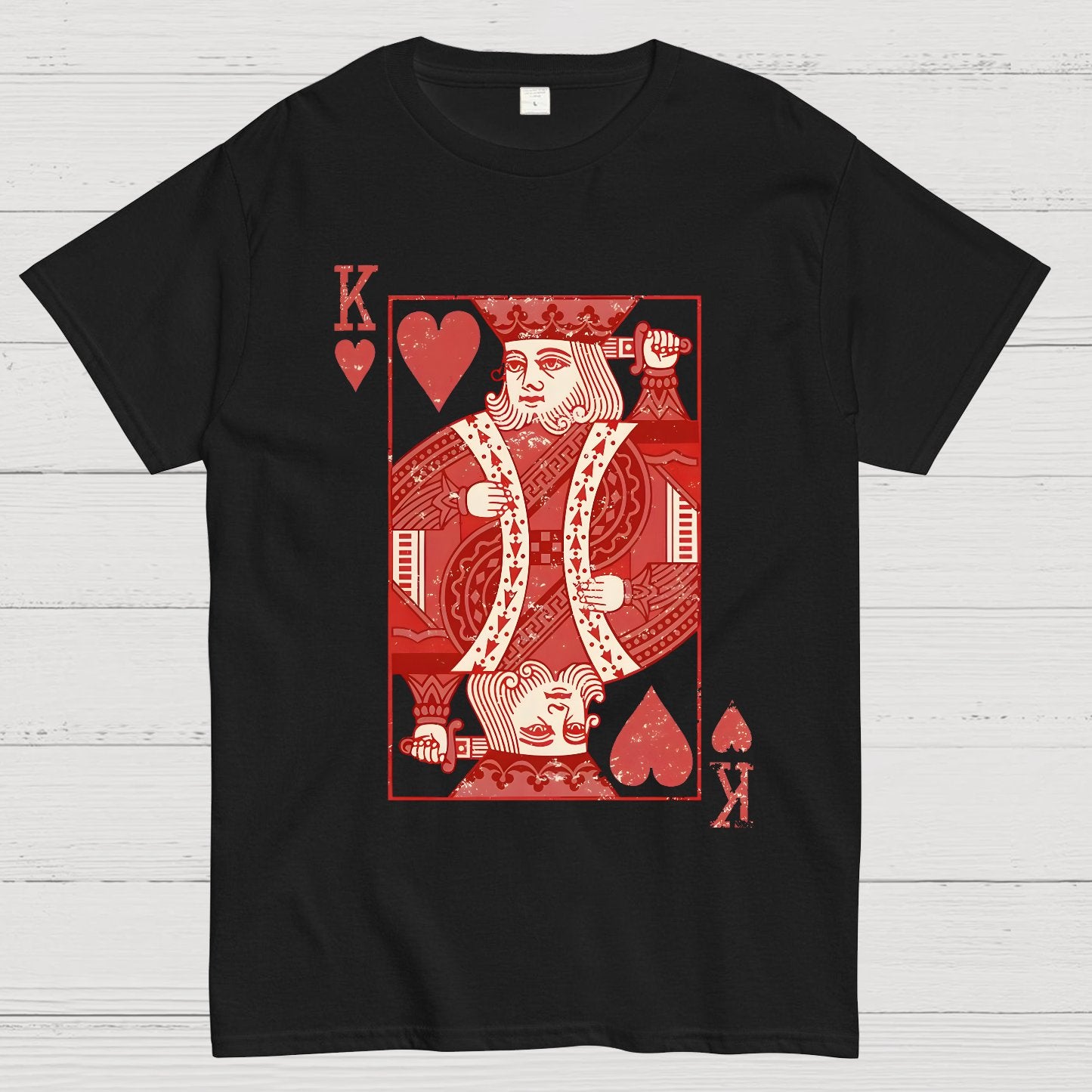 King of Hearts Valentine Shirt Matching Couple Gift Geek T-Shirt