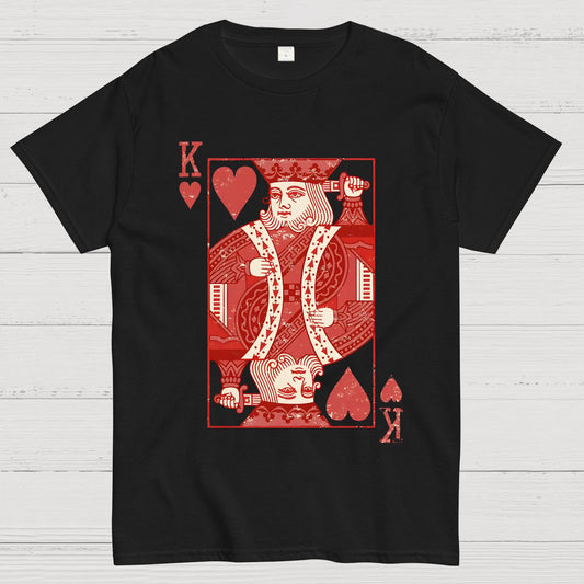King of Hearts Valentine Shirt Matching Couple Gift Geek T-Shirt