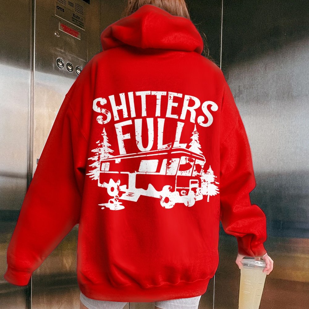 Shitters Full Printed Back Unisex Cotton Hoodie
