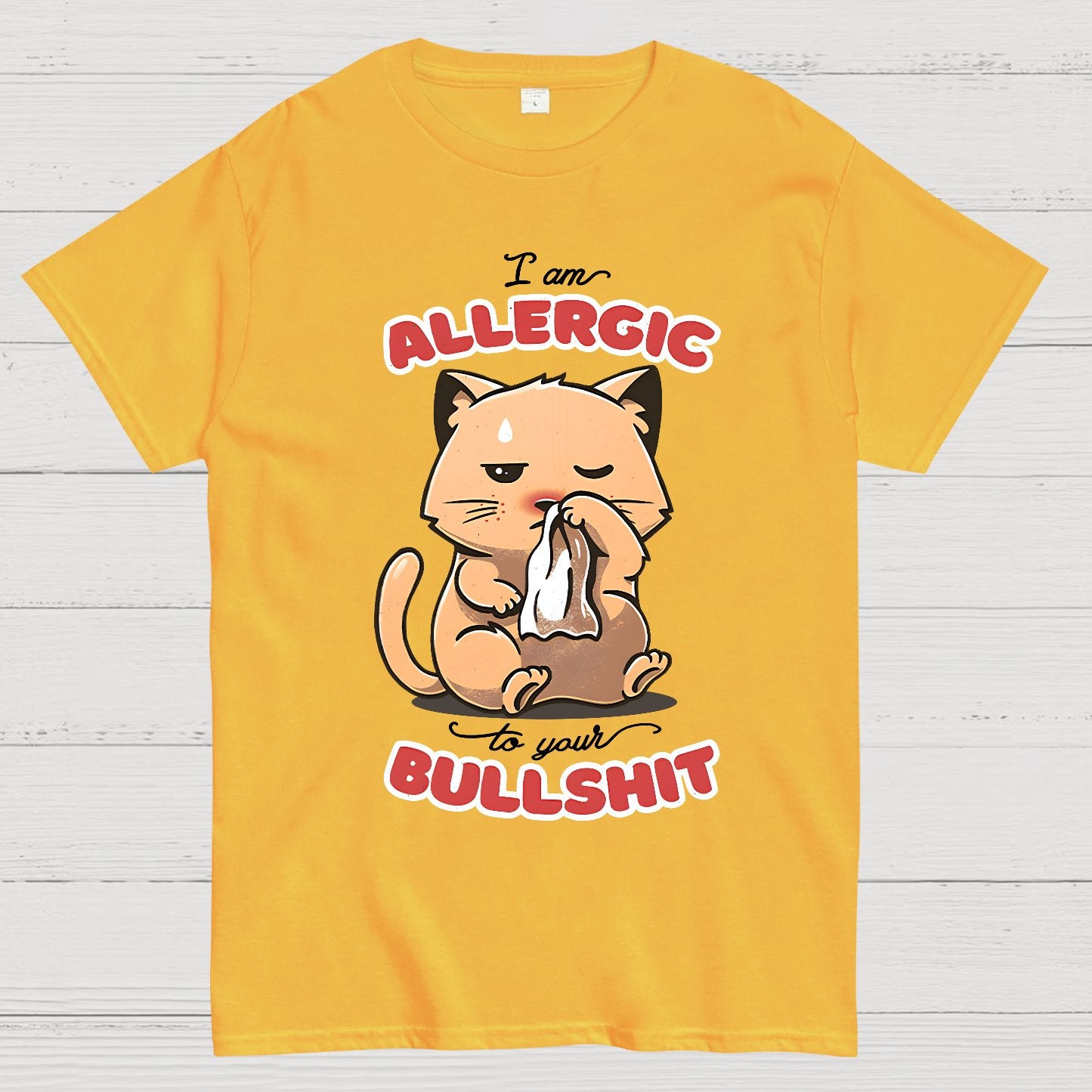 Allergic To Your Bullshit Geek T-Shirt
