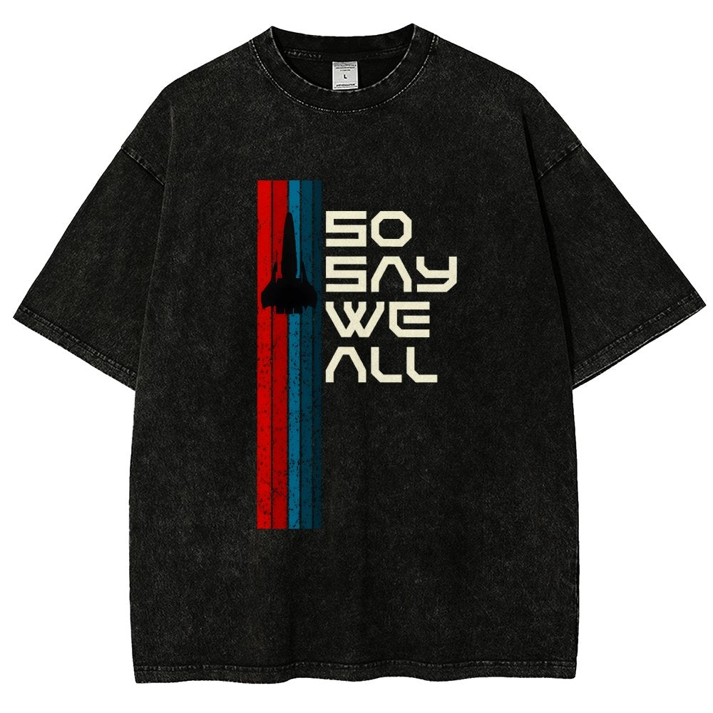 So Say We All Vintage Distressed T-shirt