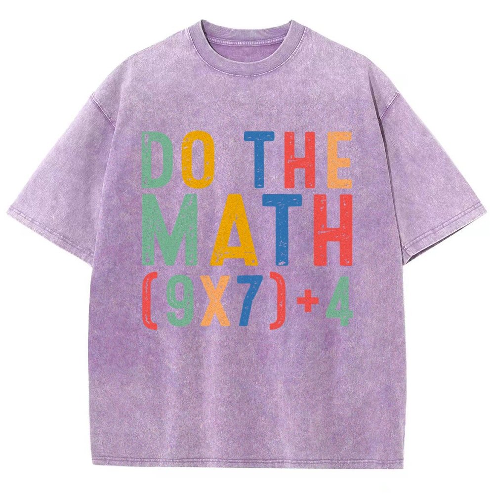Do The Math 67 Meme Funny Six Seven Vintage Distressed T-shirt