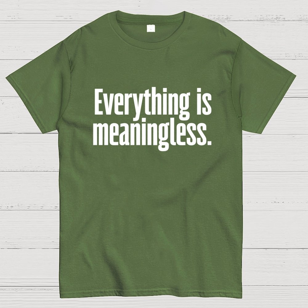 Everything is meaningless. Geek T-Shirt
