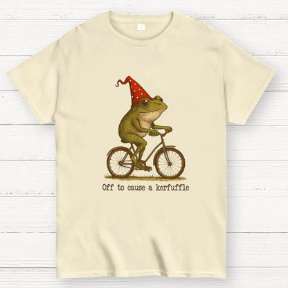 Off To Cause A Kerfuffle Frog Geek T-Shirt