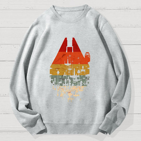 Retro Battleship Geek Cotton Sweatshirt
