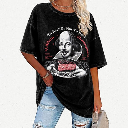 To Beef Or Not To Beef Vintage Distressed T-shirt