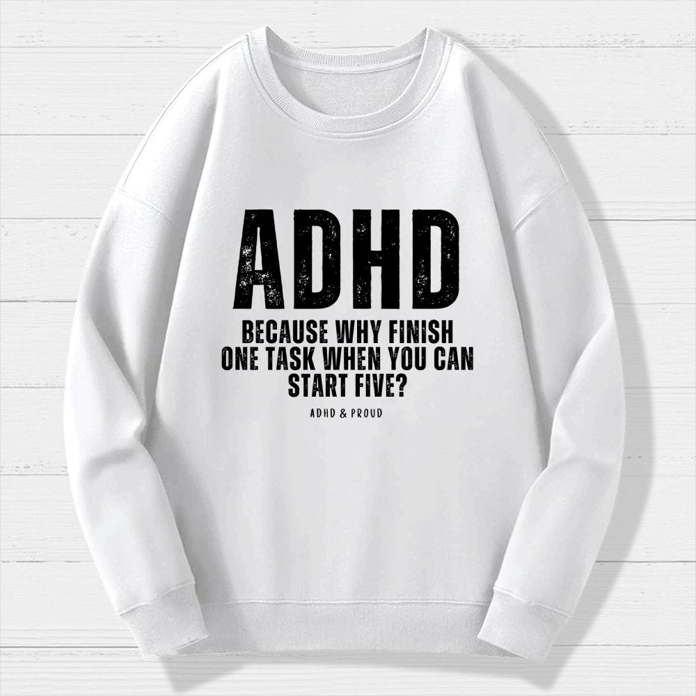 ADHD Geek Cotton Sweatshirt