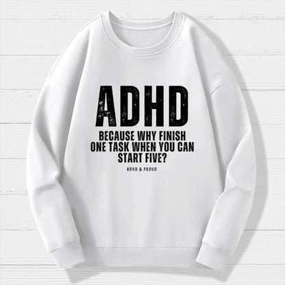ADHD Geek Cotton Sweatshirt