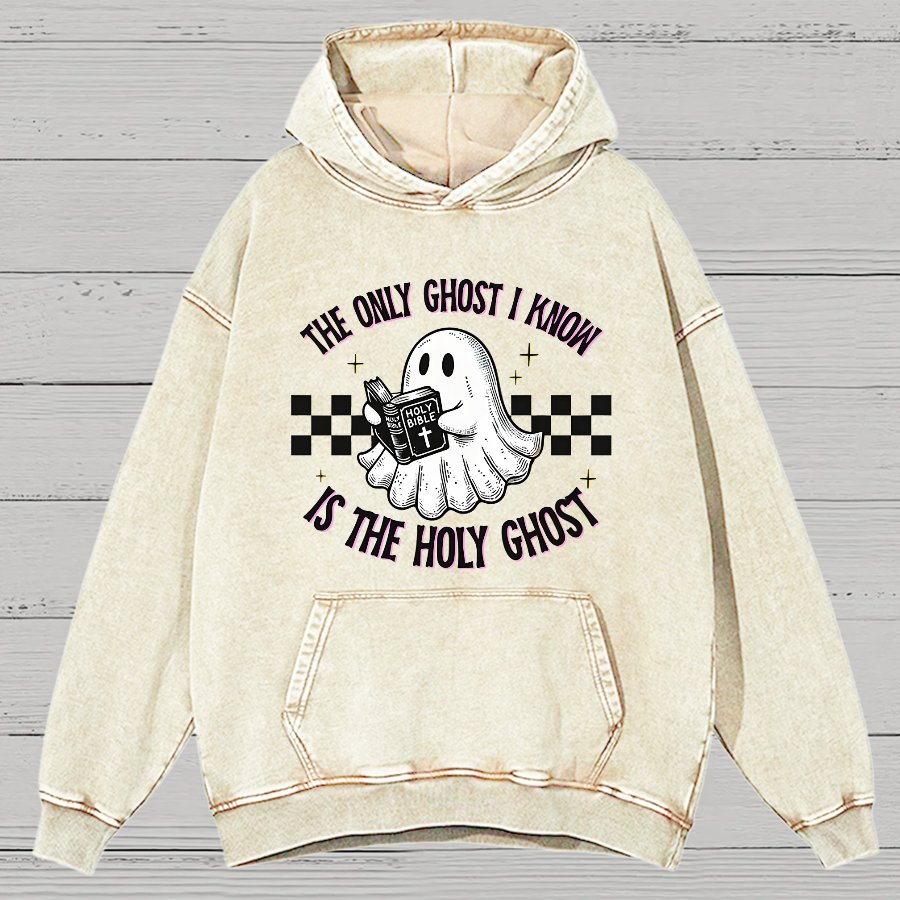 The Holy Ghost Vintage Distressed Hoodie