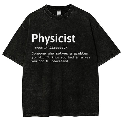 Physics Lover Vintage Distressed T-shirt