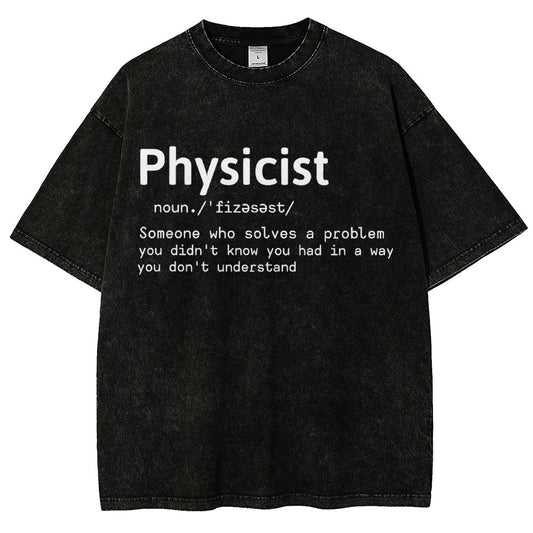 Physics Lover Vintage Distressed T-shirt