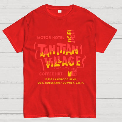 Tahitian Village  Downey CA  Vintage Tiki Bar Unisex Geek T-Shirt