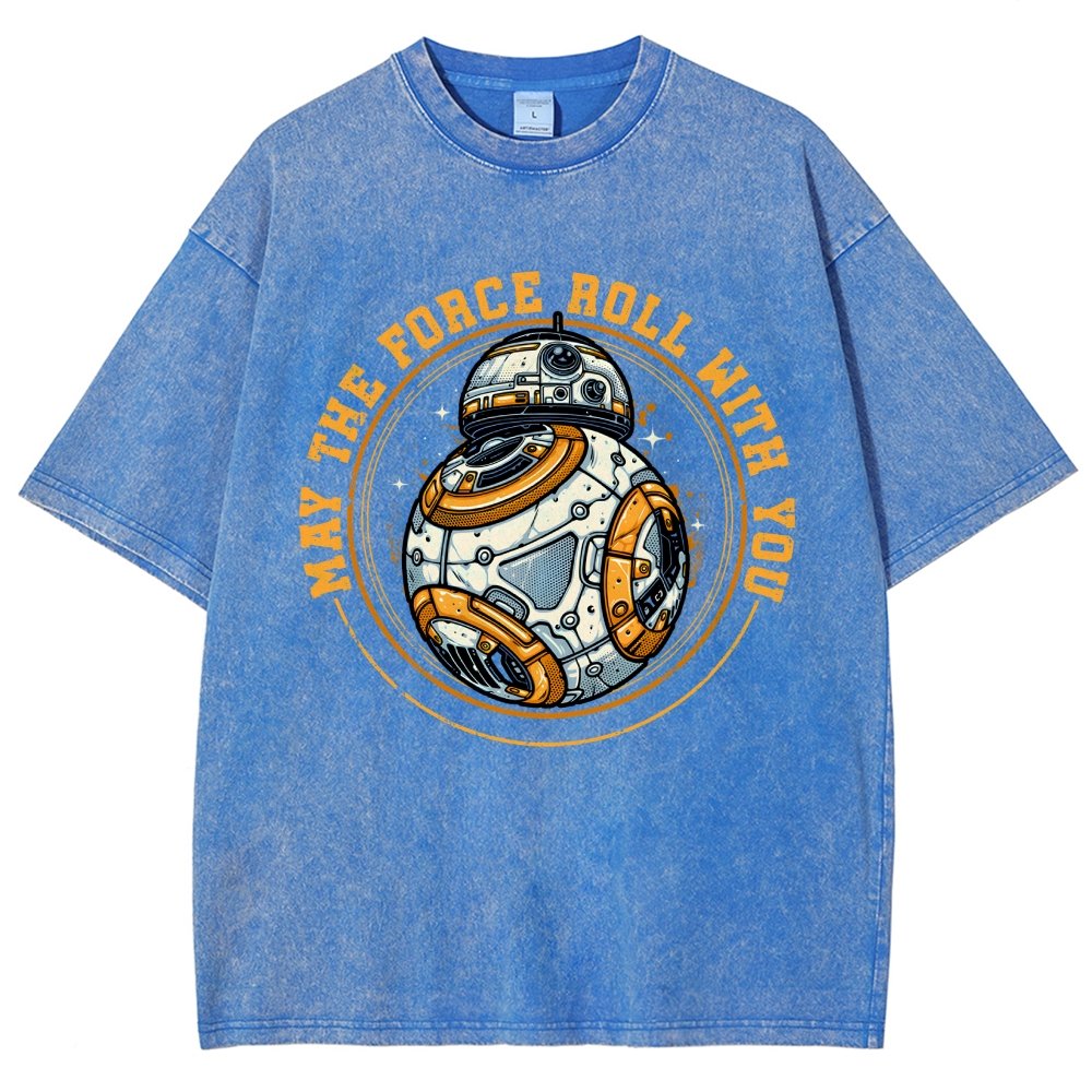 May the power roll with you Vintage Distressed T-shirt