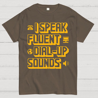 I Speak Fluent Dial-Up Sounds Geek T-Shirt